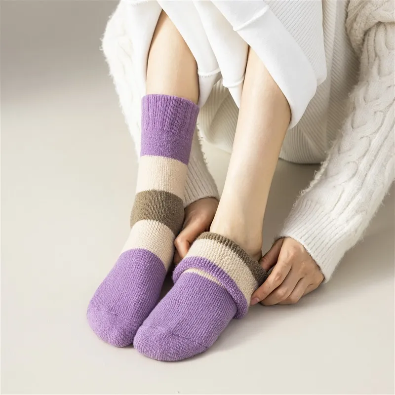 MIIOW Mid Calf Socks Women's Combo Set-1