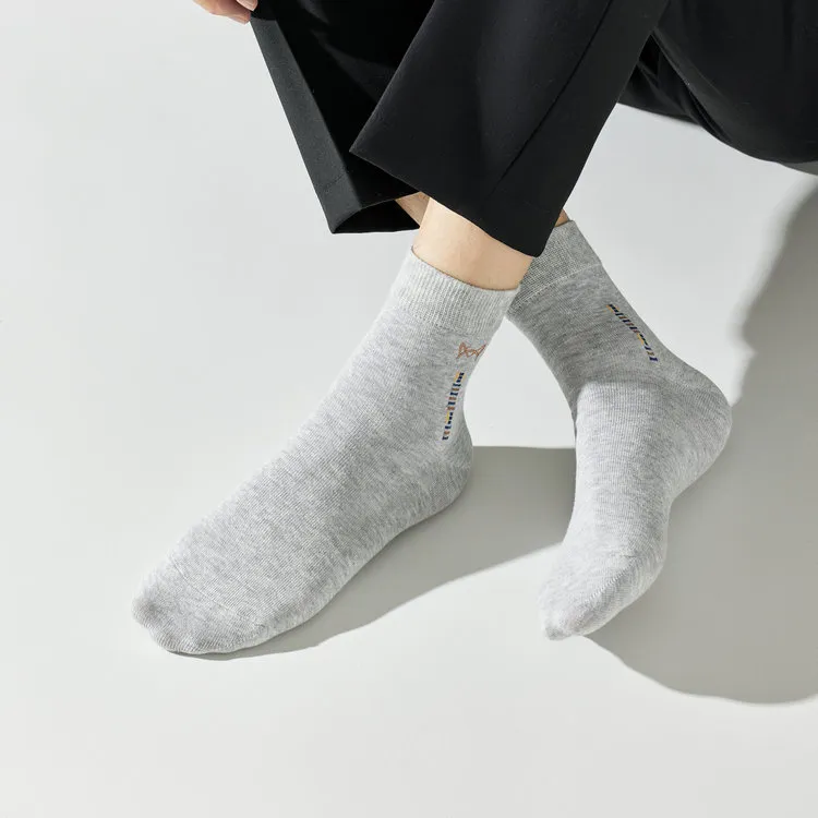 MIIOW Men Mid Calf Socks-12