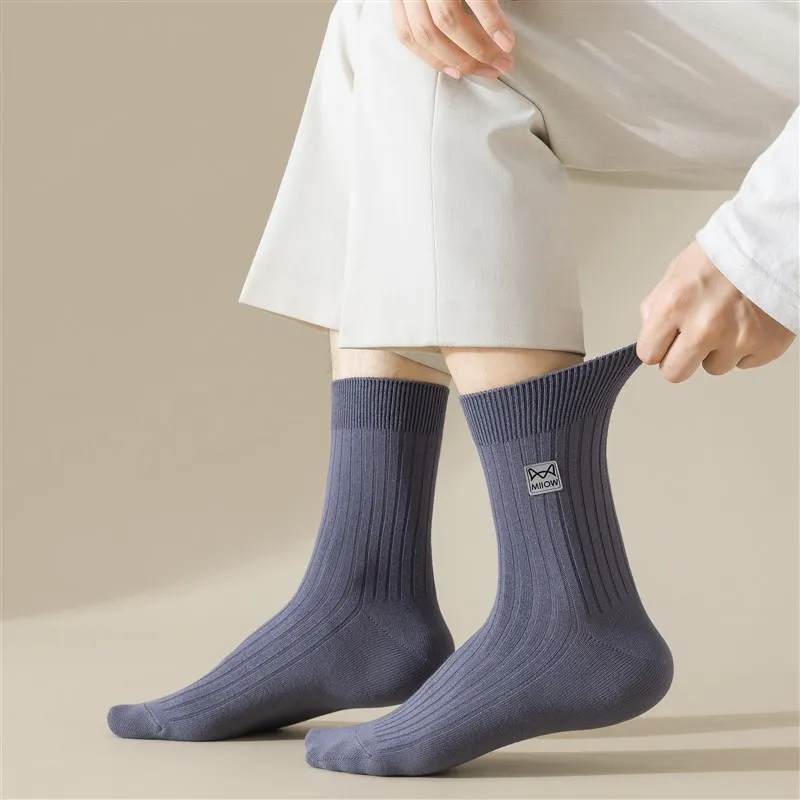 MIIOW Mid Calf Socks Men's Combo Set-4