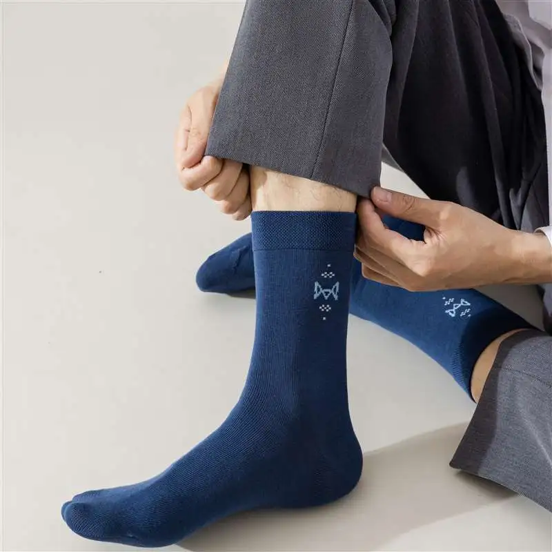 MIIOW Mid Calf Socks Men's Combo Set-4