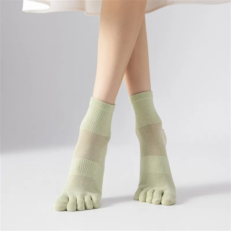 MIIOW Mid Calf Socks Women's 5 Pack-12