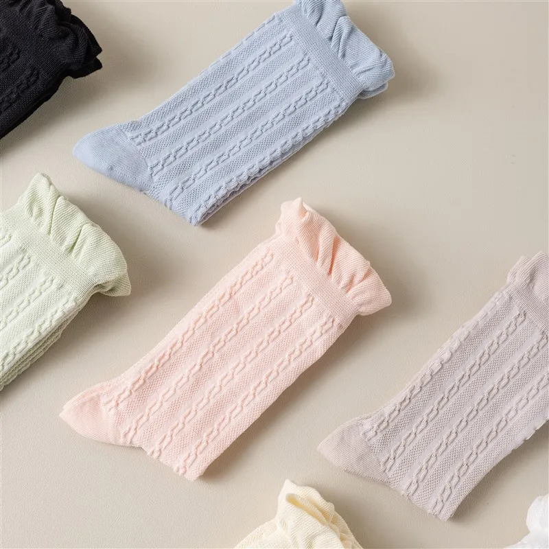 MIIOW Mid Calf Socks Women's Combo Set-2