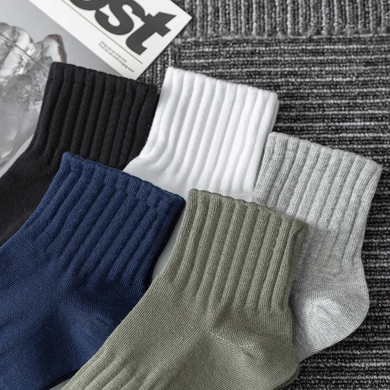 MIIOW Mid-Calf Socks Men's 5 Pack-5