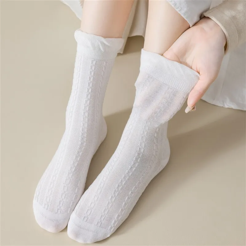 MIIOW Mid Calf Socks Women's Combo Set-14