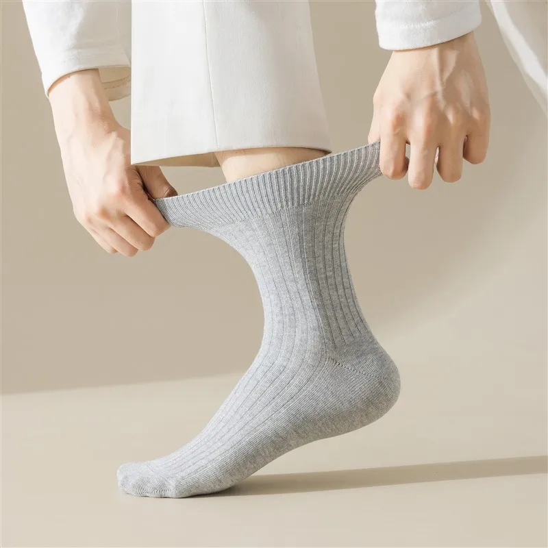 MIIOW Mid Calf Socks Men's 3 Pack-4