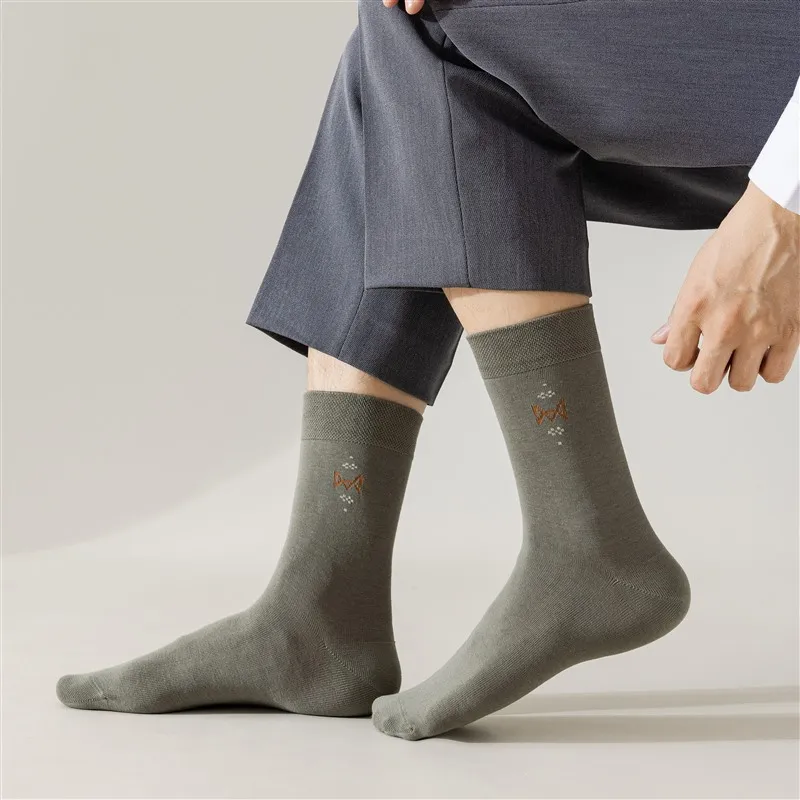 MIIOW Mid Calf Socks Men's 5 Pack-7
