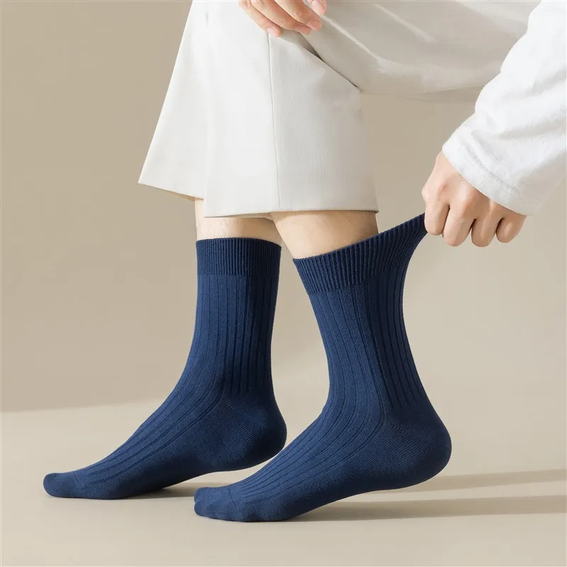 MIIOW Mid Calf Socks Men's 3 Pack-8