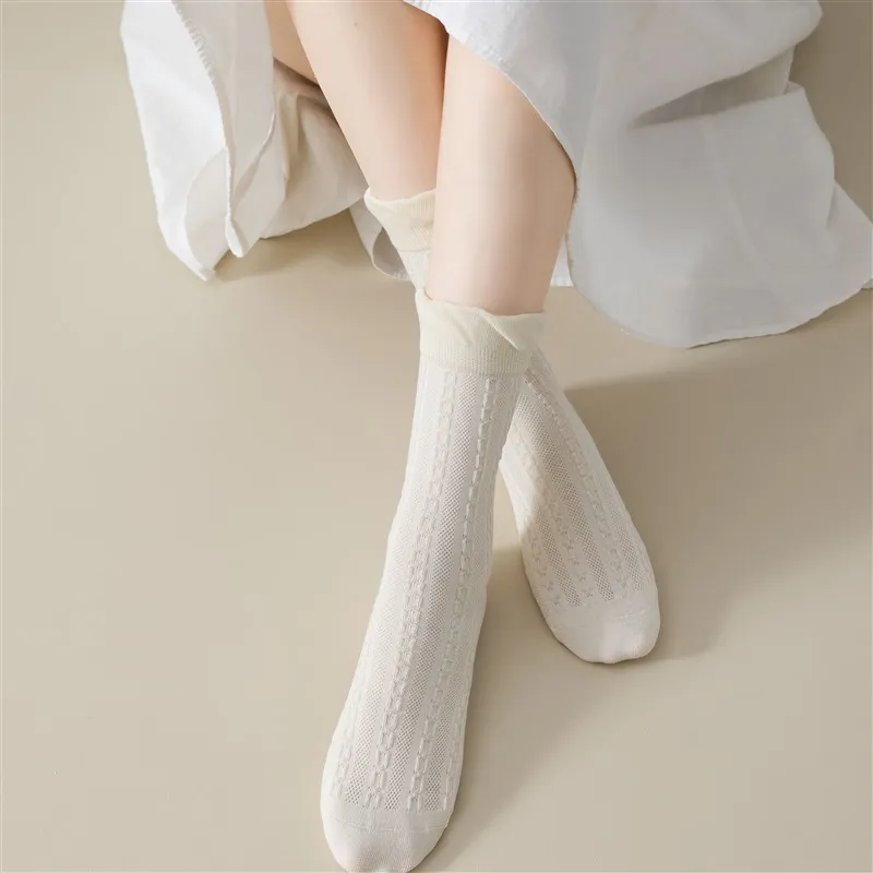 MIIOW Mid Calf Socks Women's Combo Set-8