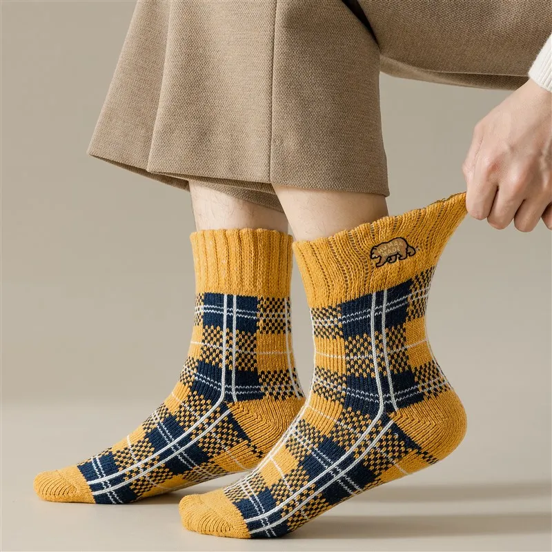 MIIOW Mid Calf Socks Men's Combo Set-1