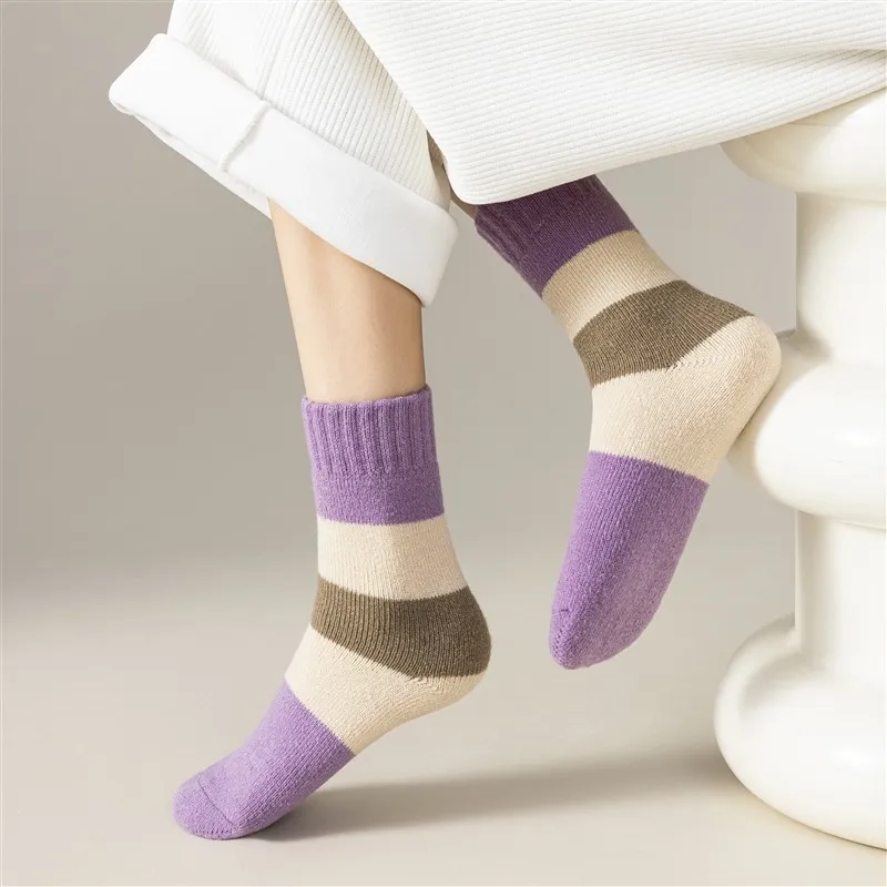 MIIOW Mid Calf Socks Women's Combo Set-5