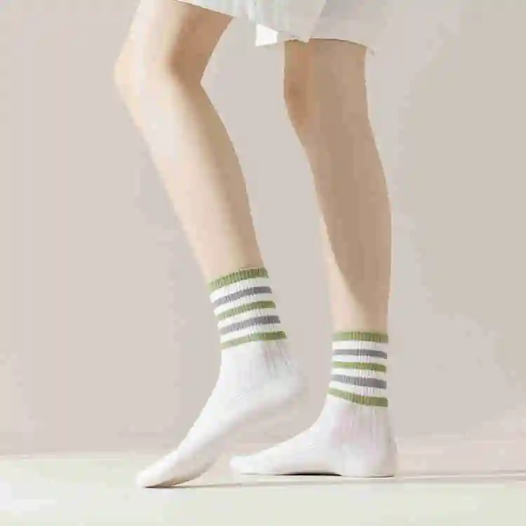 MIIOW Mid Calf Socks Women's 5 Pack-8