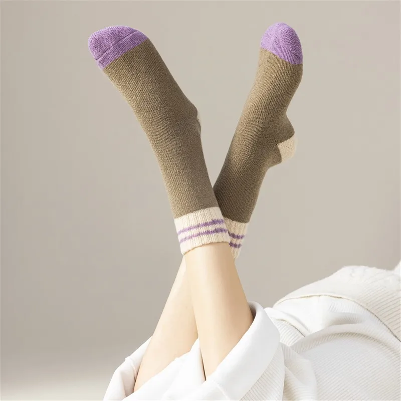 MIIOW Mid Calf Socks Women's Combo Set-8