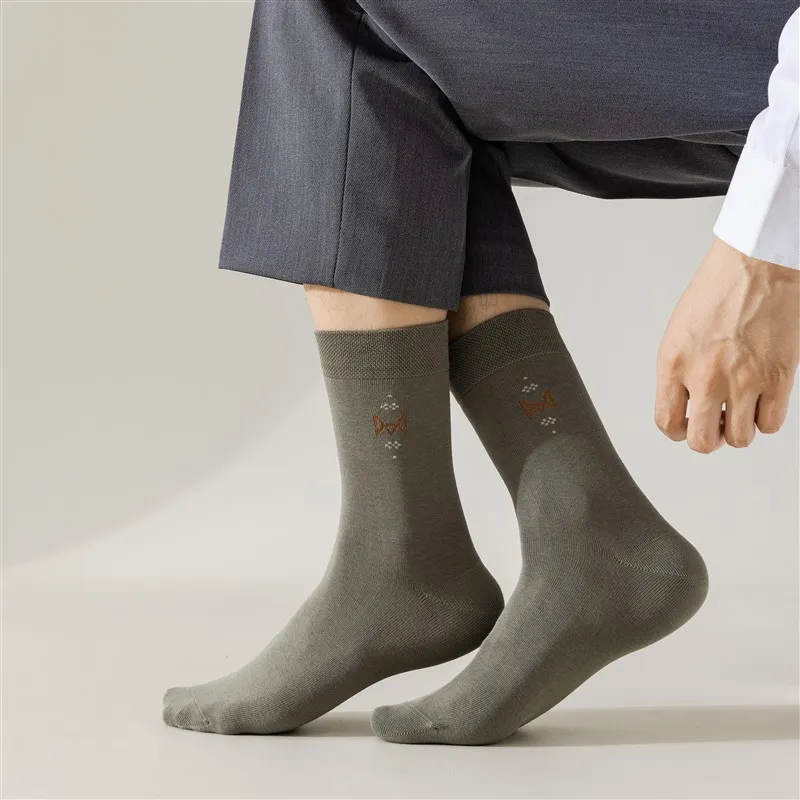 MIIOW Mid Calf Socks Men's 5 Pack-8