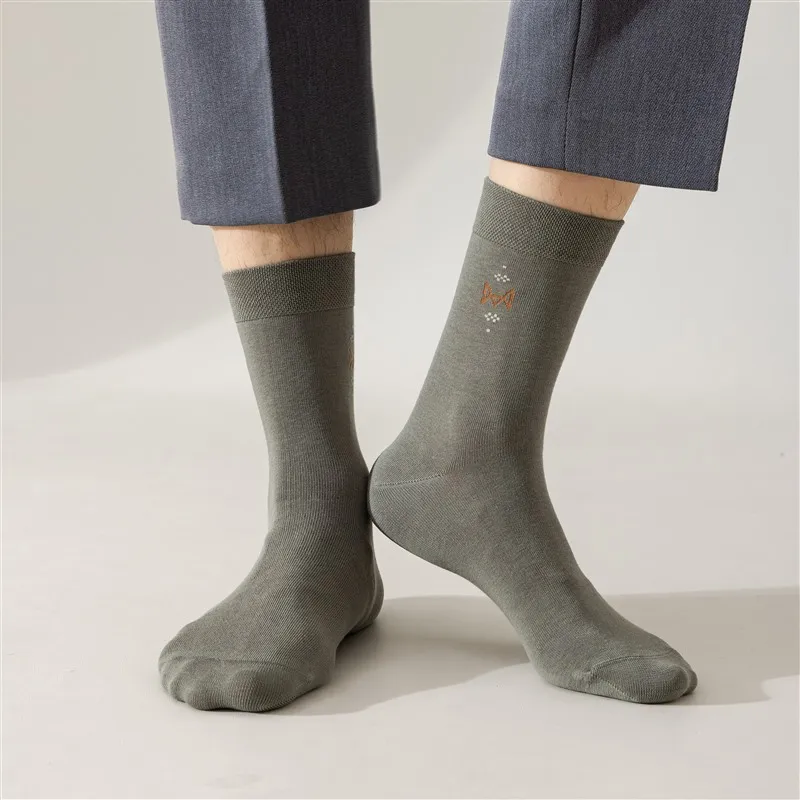 MIIOW Mid Calf Socks Men's 5 Pack-10