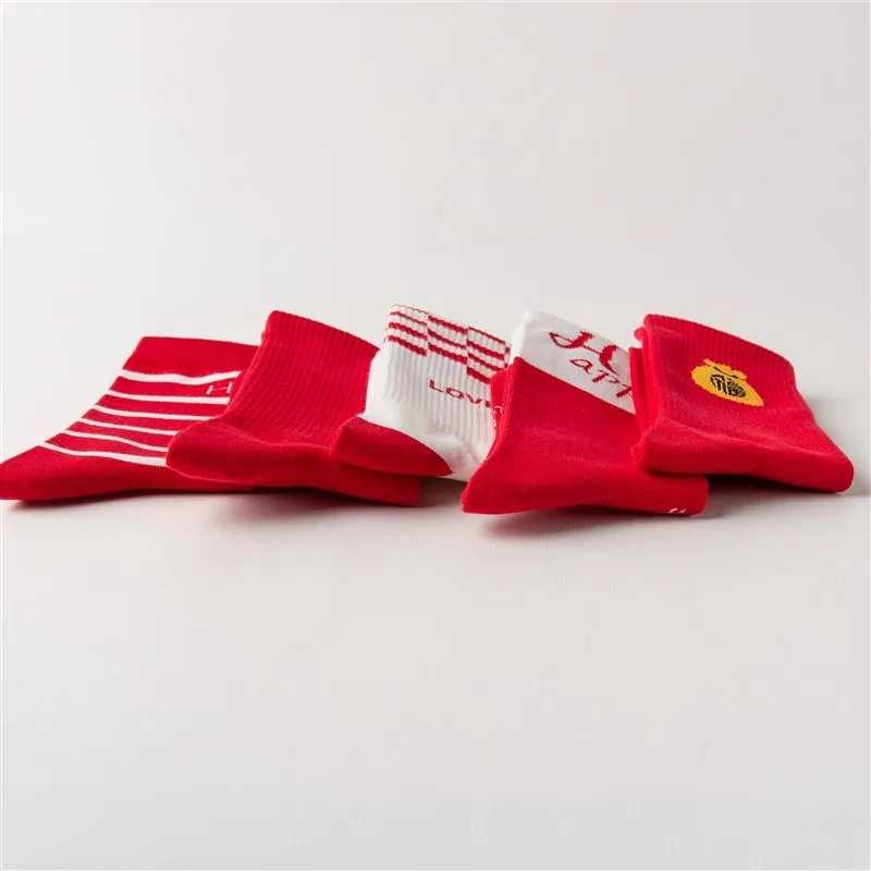 MIIOW Mid Calf Socks Unisex 4 Pack-8