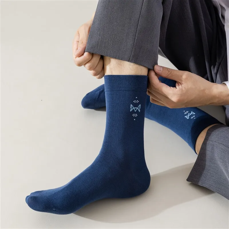 MIIOW Mid Calf Socks Men's 5 Pack-12
