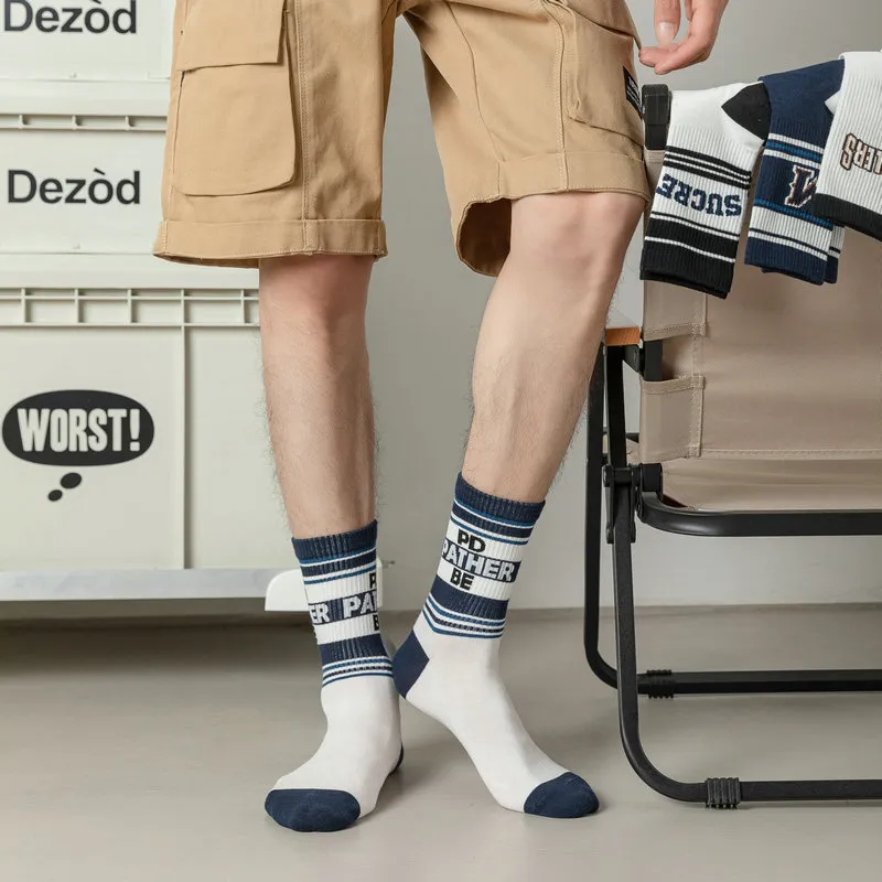 MIIOW Mid Calf Socks Men's 3 Pack-7