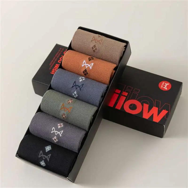 MIIOW Mid Calf Socks Men's Combo Set-11