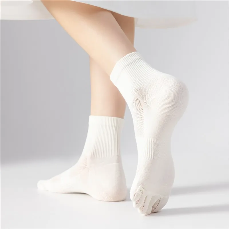 MIIOW Mid Calf Socks Women's 5 Pack-8