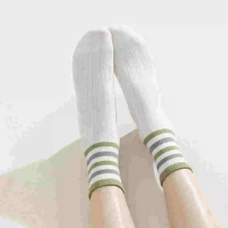 MIIOW Mid Calf Socks Women's 5 Pack-11