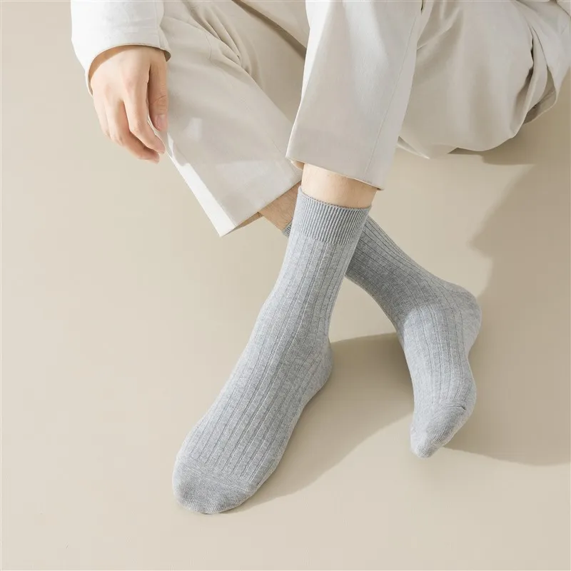 MIIOW Mid Calf Socks Men's 3 Pack-2