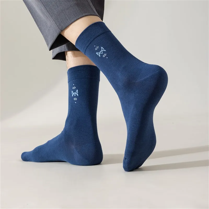 MIIOW Mid Calf Socks Men's 5 Pack-14