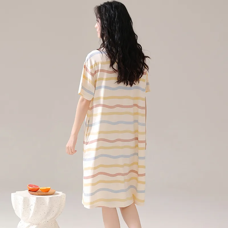 Top Melon Nightgown Women's Beige-2