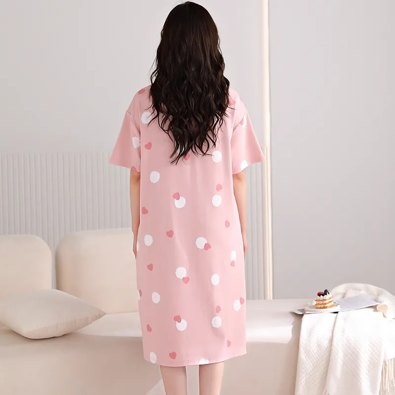 Top Melon Nightgown Women's Pink-1