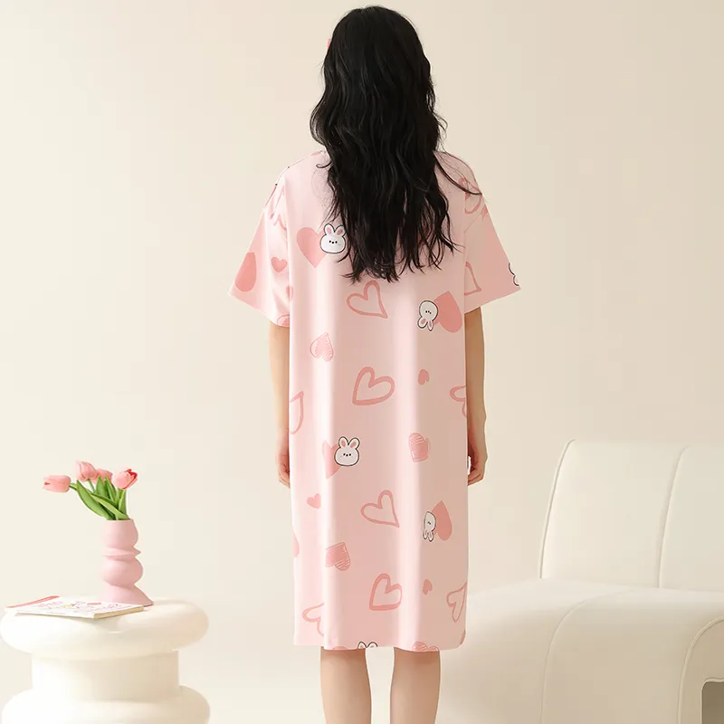 Top Melon Nightgown Women's Pink-1