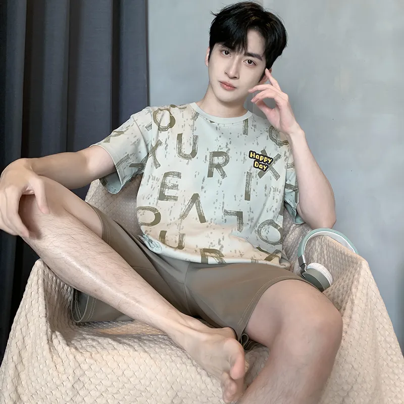 Top Melon Pajama Set Men's Image Color-4