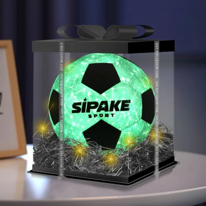 SIPAKESPORT Size 4 5 Size Soccer PU Machine Stitched Soccer Ball Unisex Starry Sky Purple-3