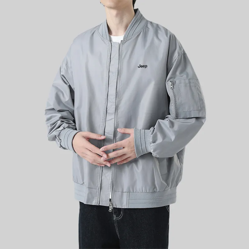 Jeep Preppy Style Loose Fit Drop Shoulder Sleeve Jackets & Coats Unisex-9