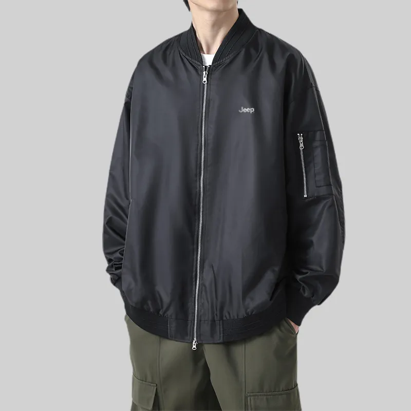 Jeep Preppy Style Loose Fit Drop Shoulder Sleeve Jackets & Coats Unisex-3