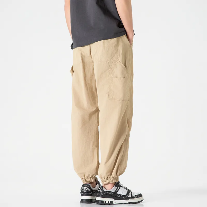 Jeep Individual Lace Up Straight Fit Casual Pants Unisex-205