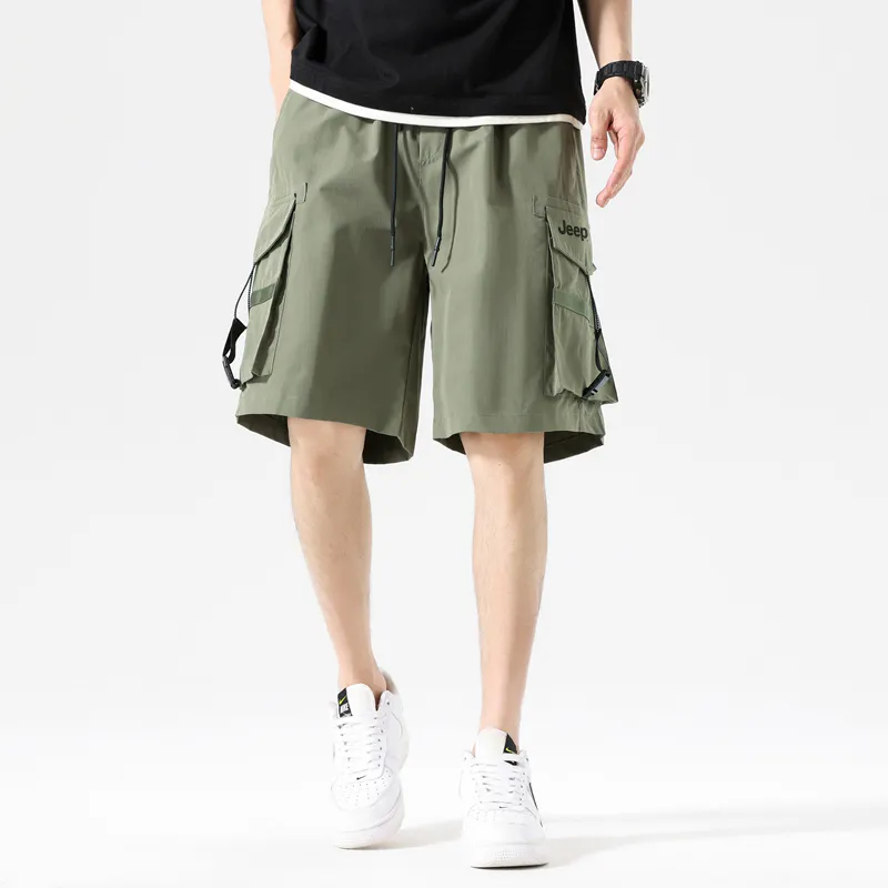 Jeep Gorpcore Versatile Parachute Cargo Shorts Unisex-21