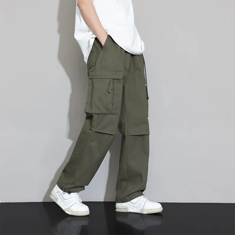 Jeep Draped Versatile Casual Cargo Pants Unisex-18