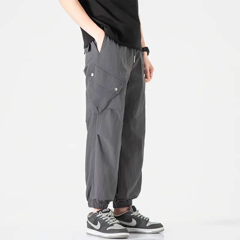 Jeep Individual Lace Up Straight Fit Casual Pants Unisex-38
