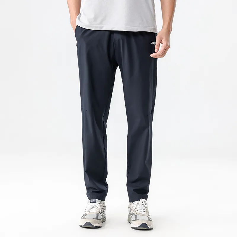 Jeep Pseudo-Chic Thin Straight Fit Casual Pants Unisex-2
