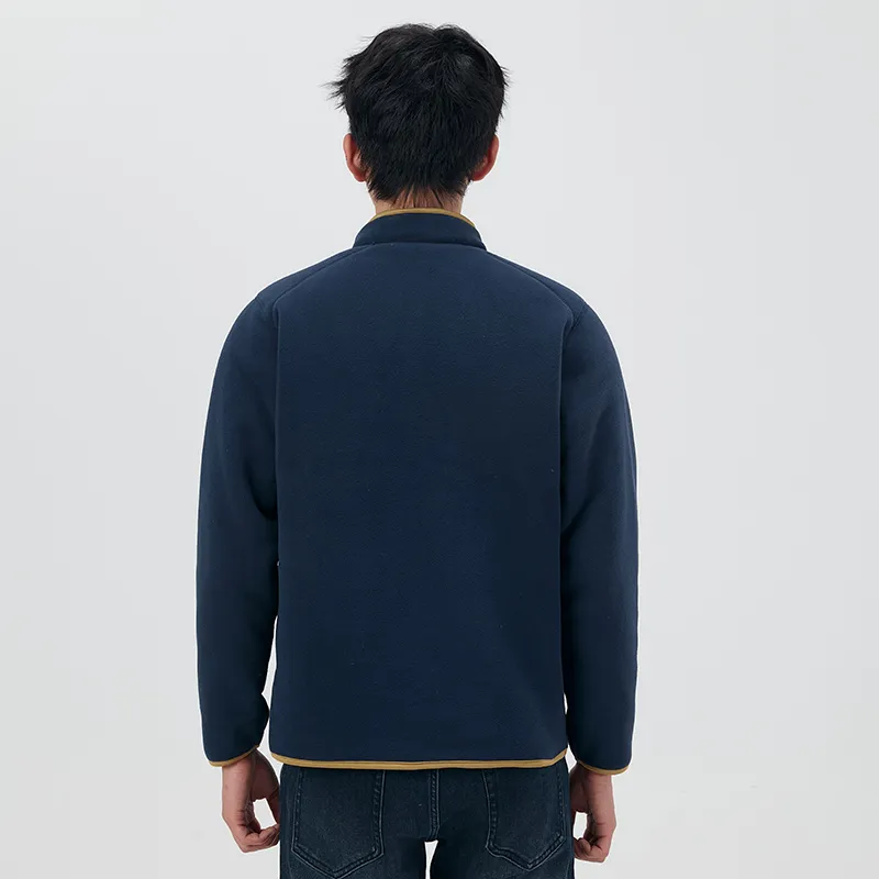 Jeep Double Sided Polar Fleece Jacket With Velvet Long Sleeved Coat Unisex-4