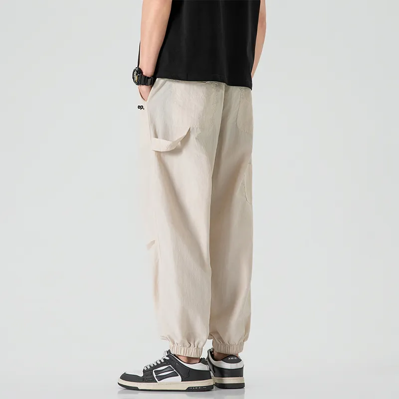 Jeep Individual Lace Up Straight Fit Casual Pants Unisex-198