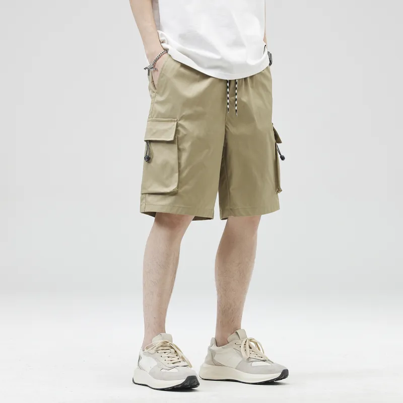 Jeep Lace Up Knee Length Quick Dry Casual Shorts Unisex-26
