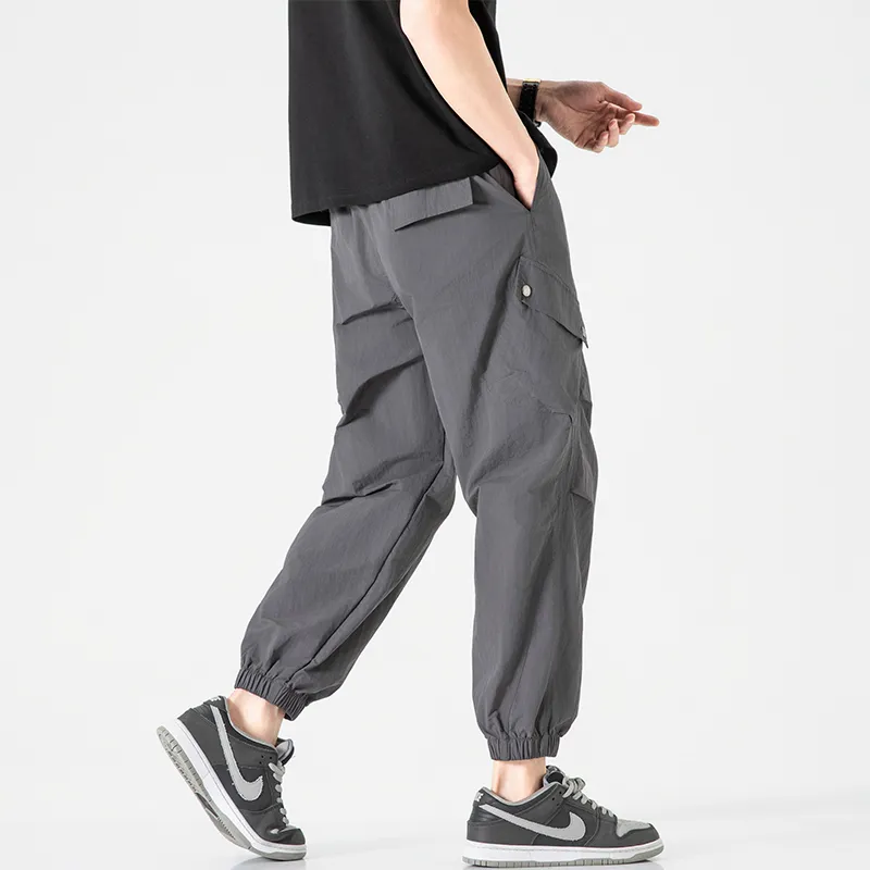 Jeep Individual Lace Up Straight Fit Casual Pants Unisex-35