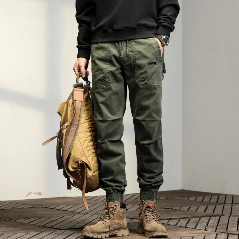 Jeep Straight Fit Casual Draped Cooling Sensation Cargo Pants Unisex-3