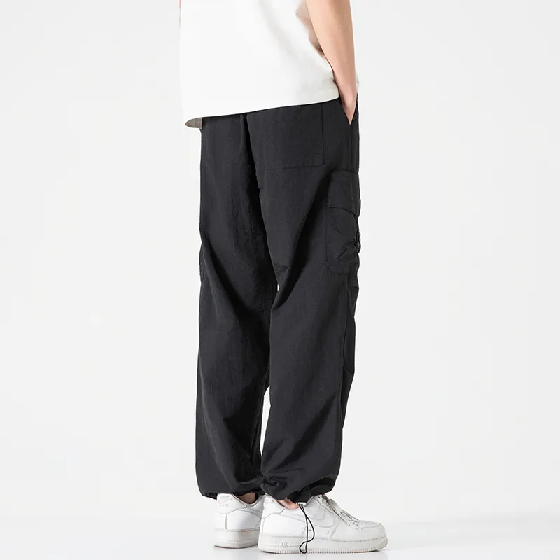 Jeep Individual Lace Up Straight Fit Casual Pants Unisex-118