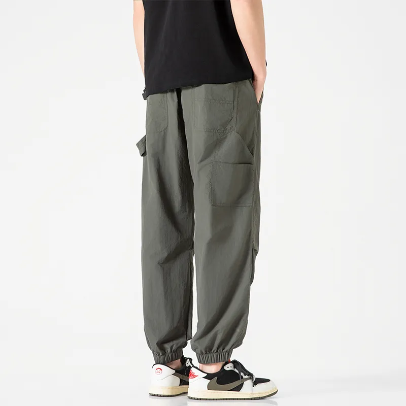 Jeep Individual Lace Up Straight Fit Casual Pants Unisex-183