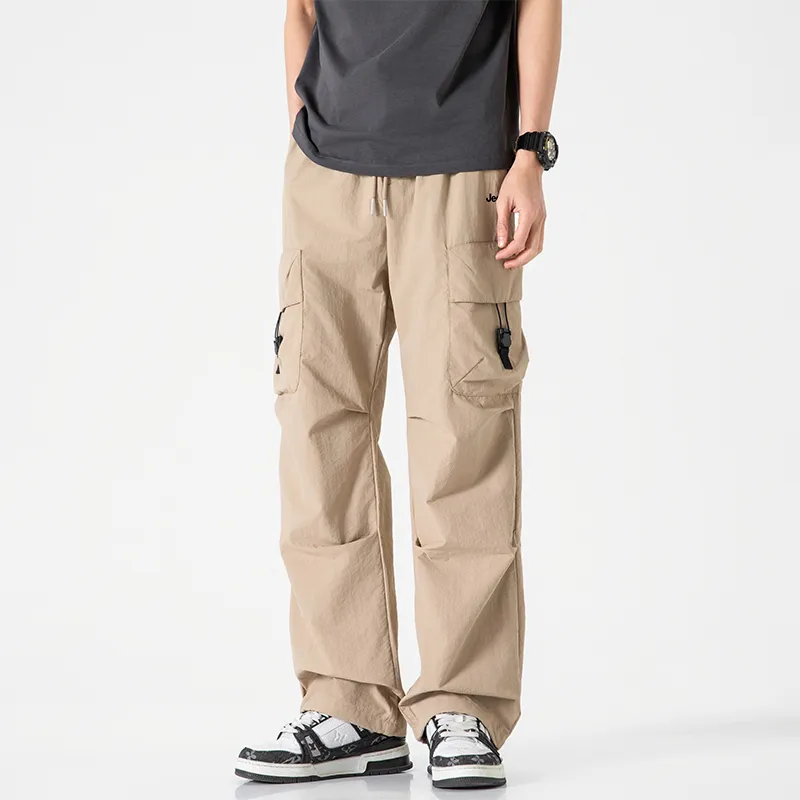 Jeep Individual Lace Up Straight Fit Casual Pants Unisex-102