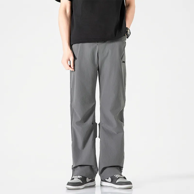 Jeep Individual Lace Up Straight Fit Casual Pants Unisex-153