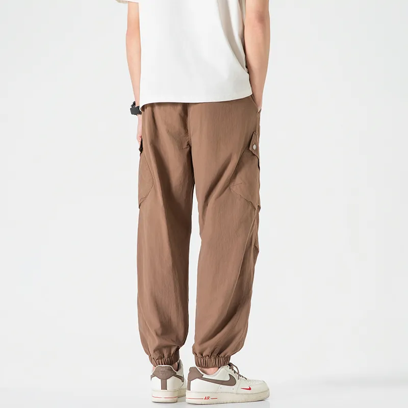 Jeep Individual Lace Up Straight Fit Casual Pants Unisex-28