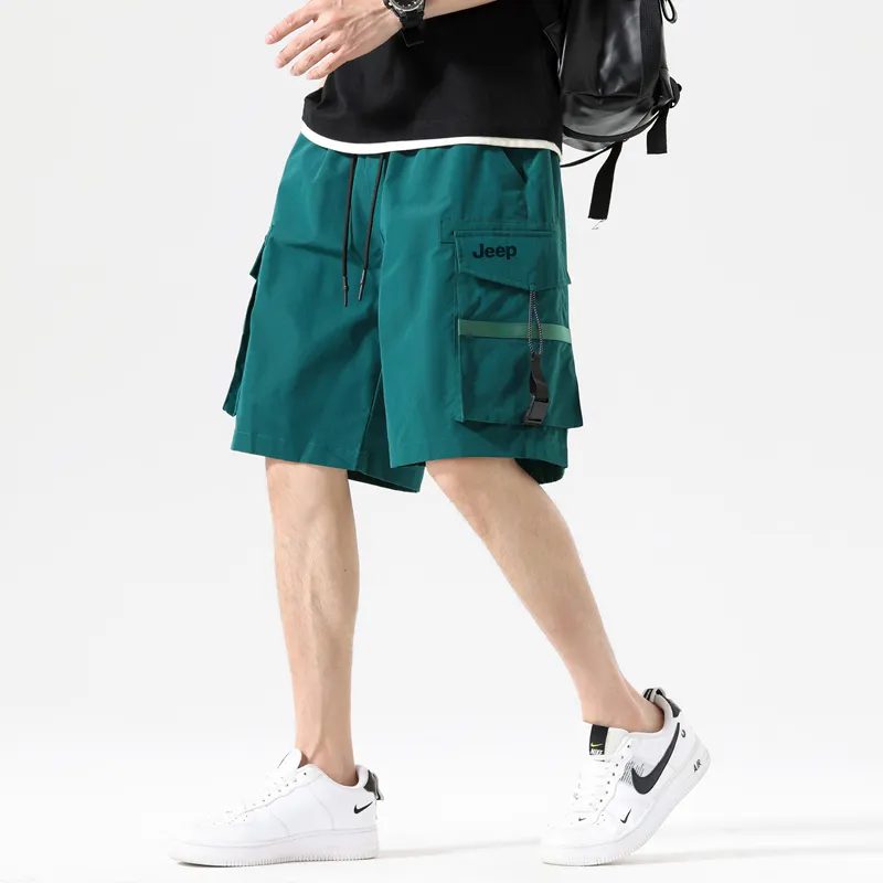 Jeep Gorpcore Versatile Parachute Cargo Shorts Unisex-5