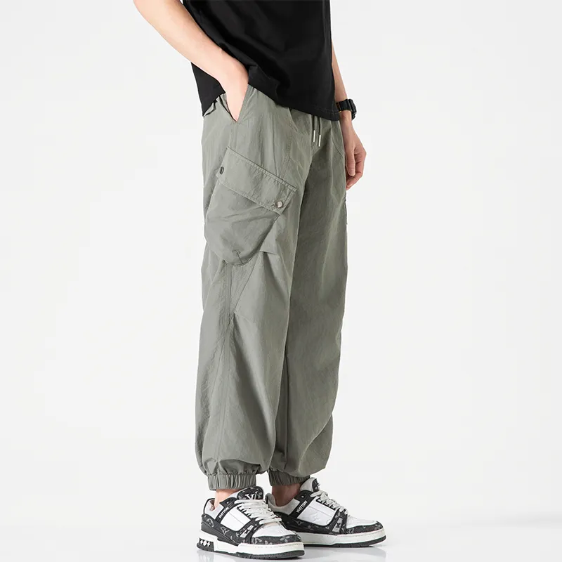 Jeep Individual Lace Up Straight Fit Casual Pants Unisex-6